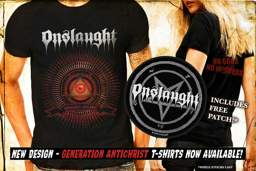 Onslaught '100% Pure Thrash' T-Shirt NEW & OFFICIAL!